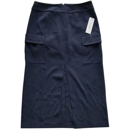 Laundry by Shelli Segal Navy Blue Pencil Skirt New Size 10 - Picture 1 of 7